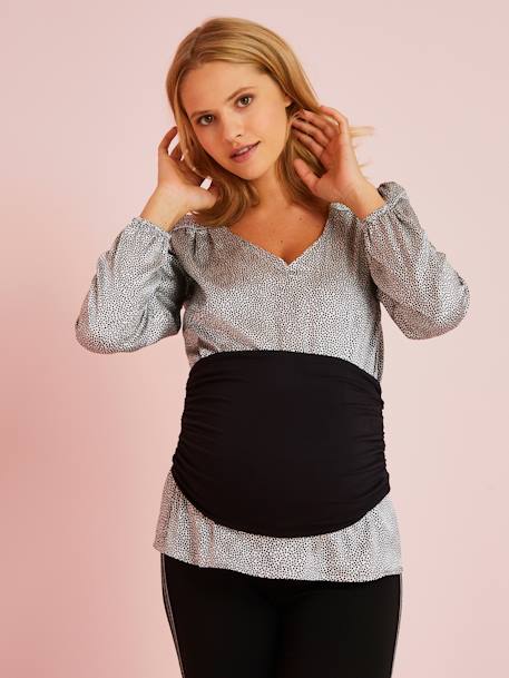 Stretch-Bauchband für die Schwangerschaft - schwarz - 2