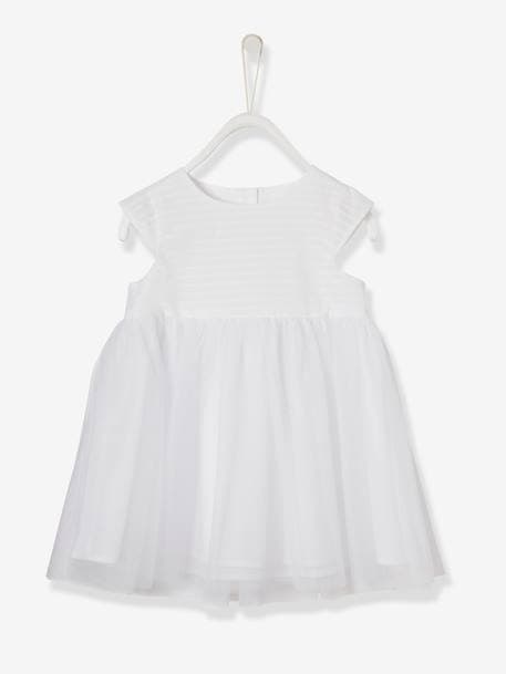 Festliches Baby Tüll-Kleid - weiß - 6