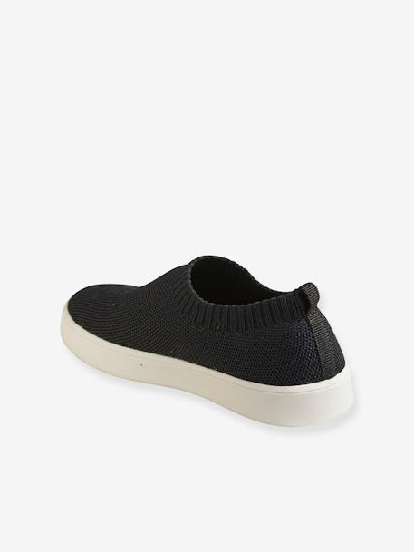 Mädchen Slip-on Sneakers, recycelte Fasern - schwarz - 3