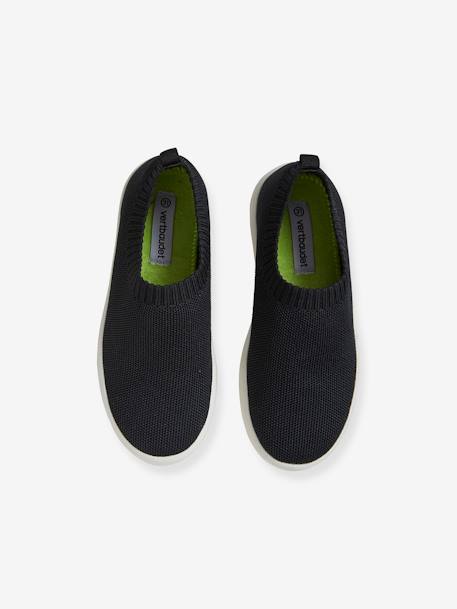 Mädchen Slip-on Sneakers, recycelte Fasern - schwarz - 4