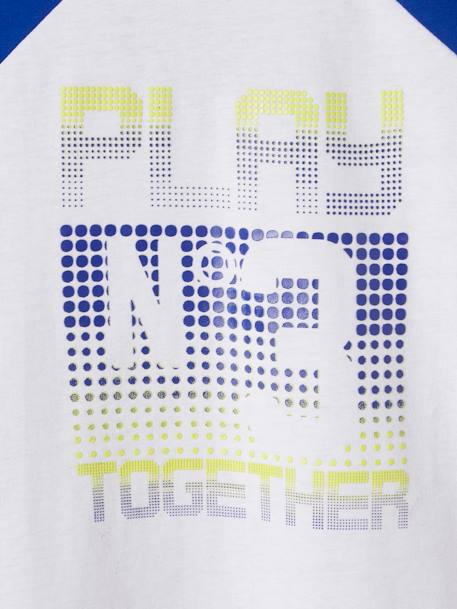 Jungen Sport T-Shirt, Funktionsmaterial  Oeko-Tex - weiß/blau - 3