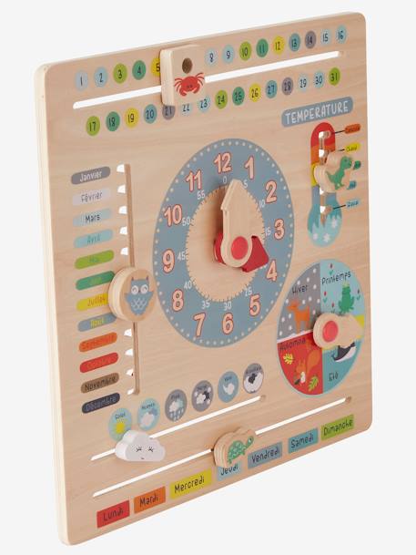 Kinder Spieluhr mit Kalender, Holz FSC® - mehrfarbig - 3