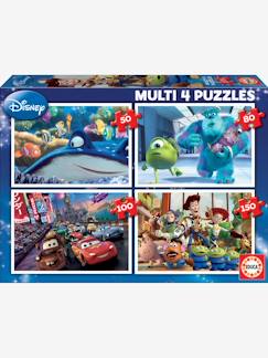 Spielzeug-Lernspielzeug-Puzzles-4er-Set Puzzles, 50-150 Teile MULTI 4 Disney PIXAR EDUCA