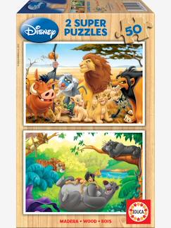 Spielzeug-Lernspielzeug-Puzzles-2er-Set Holzpuzzles, 50 Teile Disney Animals EDUCA