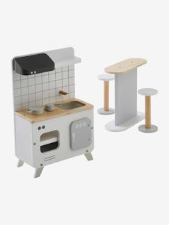 -Küchenmöbel für Modepuppen aus Holz FSC®