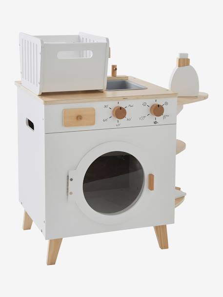 Kinder Waschmaschine und Bügelstation, Holz FSC® - weiß - 6