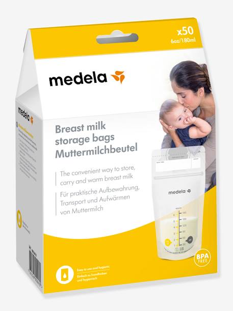 50er-Pack Muttermilchbeutel PUMP & SAFE MEDELA - transparent - 1