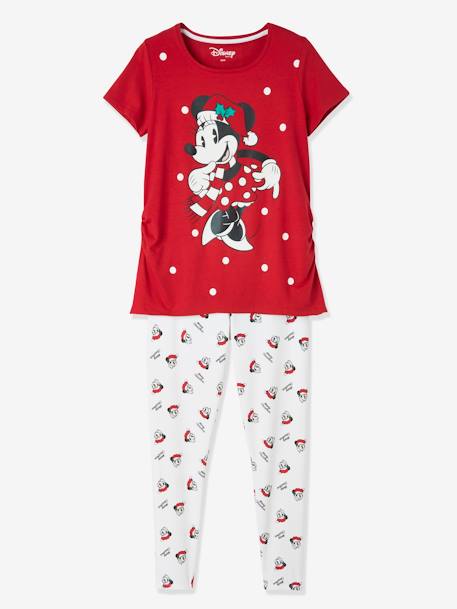 Minnie Umstandsschlafanzug Disney MINNIE MAUS, Weihnachten in rot+weiß  bedruckt