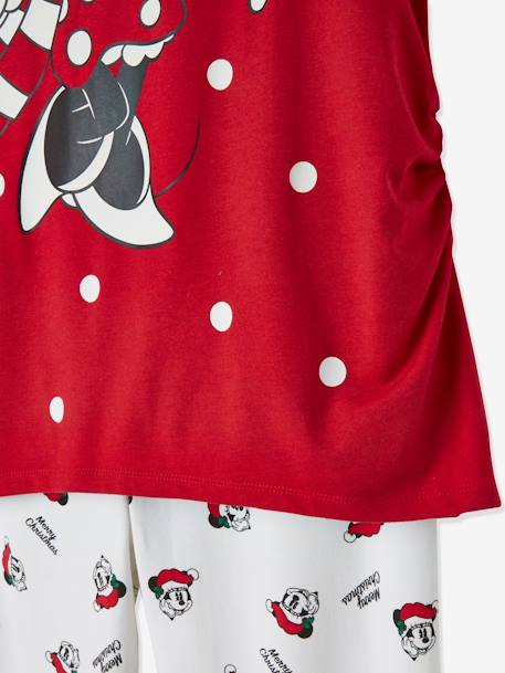 Umstandsschlafanzug Disney MINNIE MAUS, Weihnachten - rot+weiß bedruckt - 5