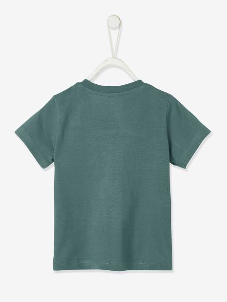 Jungen Baby T-Shirt, Colorblock Oeko-Tex - gelb+grün/weiß - 6