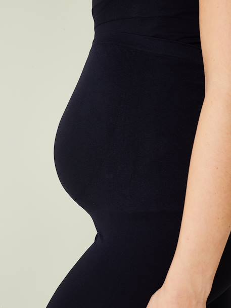 Nahtlose Leggings für die Schwangerschaft - schwarz - 5