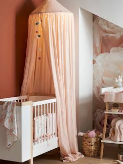Dekoration & Bettwäsche-Dekoration-Vorhänge-Kinderzimmer Betthimmel ROSENTRAUM aus Musselin, 300cm