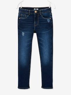 Maedchenkleidung-Jeans-Mädchen Slim-Fit-Jeans WATERLESS, Hüftweite SLIM