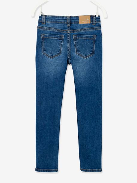 Mädchen Slim-Fit-Jeans WATERLESS, Hüftweite SLIM - blue stone+dark blue+grau+schwarz - 4