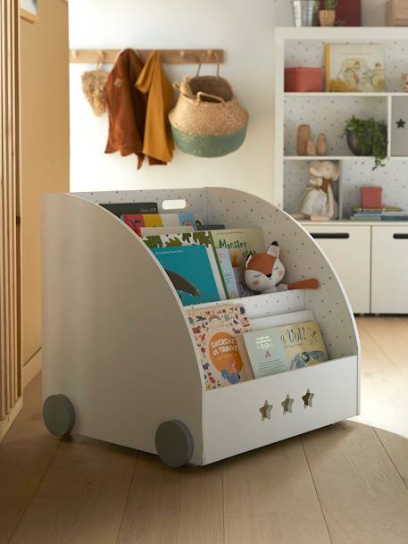 Bücherregal SIRIUS für Kinderzimmer - weiß/grau - 3