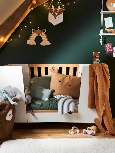 Baby Bettbezug ohne Kissenbezug GRÜNER WALD, Bär  Oeko-Tex - grün - 3