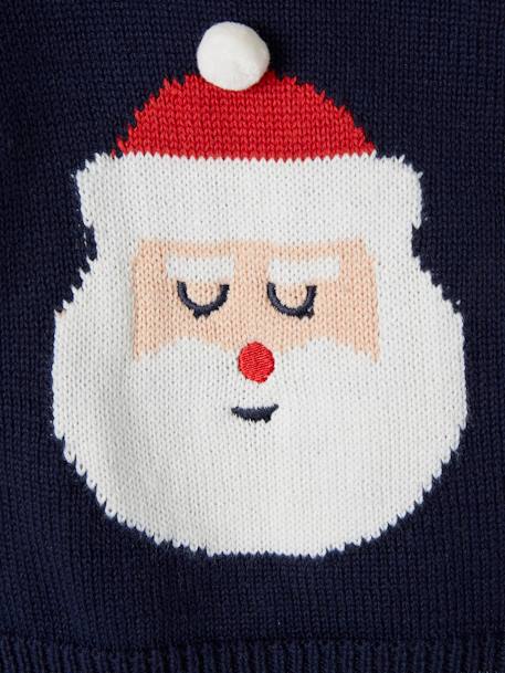 Baby Pullover, Weihnachtsmann Oeko-Tex - nachtblau - 4