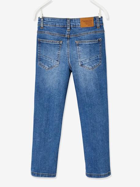 Jungen Straight-Fit-Jeans WATERLESS, Hüftweite SLIM Oeko Tex - blue stone+dark blue - 4