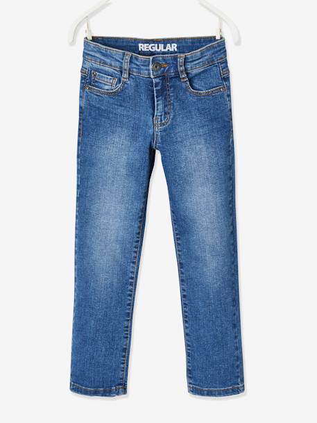 Jungen Straight-Fit-Jeans WATERLESS, Hüftweite REGULAR Oeko Tex - blue stone+dark blue - 3