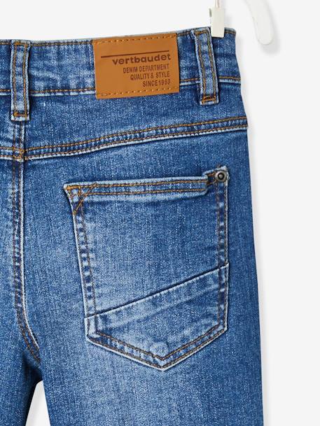 Jungen Straight-Fit-Jeans WATERLESS, Hüftweite COMFORT Oeko Tex - blue stone+dark blue - 5