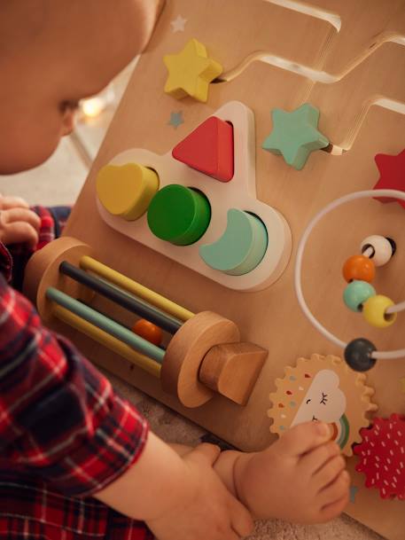 Kinder Activity-Board, Holz FSC® MIX - beige+mehrfarbig - 6