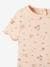 Geripptes Baby T-Shirt mit Blumenprint - altrosa bedruckt - 2