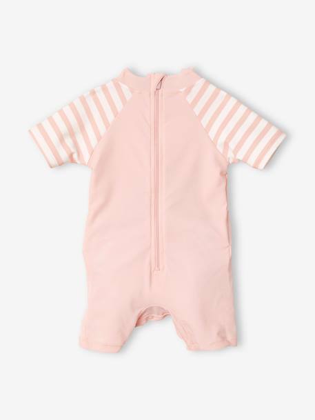 Vertbaudet Mädchen Baby Strandanzug mit UV-Schutz in rosa