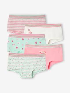 Maedchenkleidung-Unterwäsche, Socken, Strumpfhosen-Unterhosen-5er-Pack Mädchen Shortys Oeko-Tex