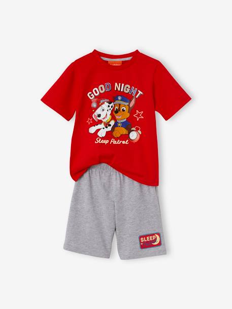 Kurzer Kinder Schlafanzug PAW PATROL - rot+grau - 1