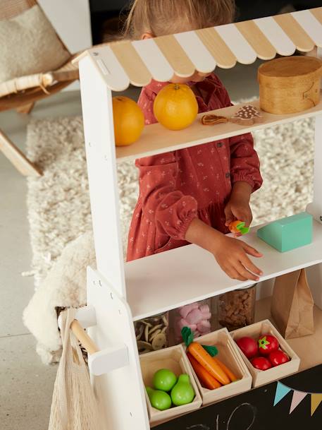 Kinder Kaufladen mit Obst und Gemüse, Holz FSC® - mehrfarbig - 6