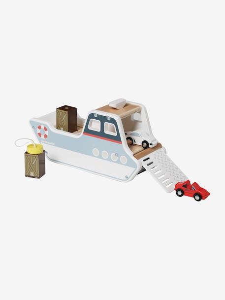Baby Containerschiff aus Holz FSC® - mehrfarbig - 2