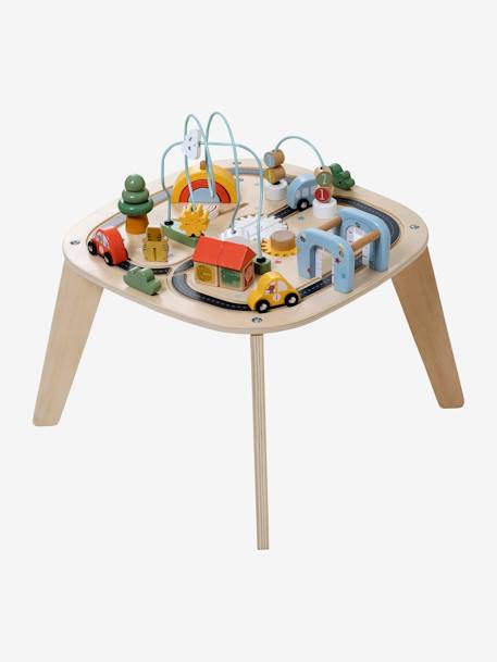 Baby Activity-Tisch mit Autos, Holz FSC® - beige - 4