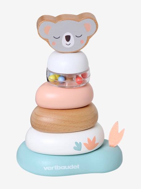 Baby Holz-Stapelturm PANDAFREUNDE FSC® - mehrfarbig/koala+mehrfarbig/pandafreunde - 1