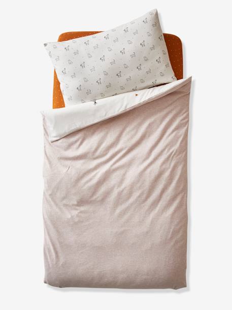 Baby Bettbezug ohne Kissenbezug WELTENBUMMLER - wollweiß/grau meliert - 2