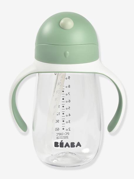 Baby Trinklernbecher mit Trinkhalm BEABA, 300 ml - grün+rosa - 2