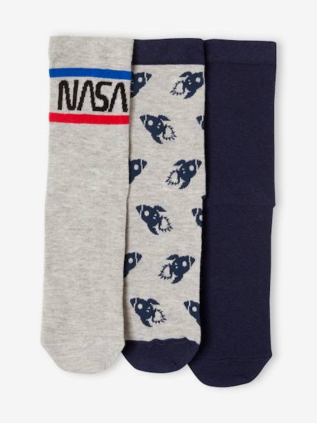 3er-Pack Kinder Socken NASA Oeko-Tex - dunkelblau - 2