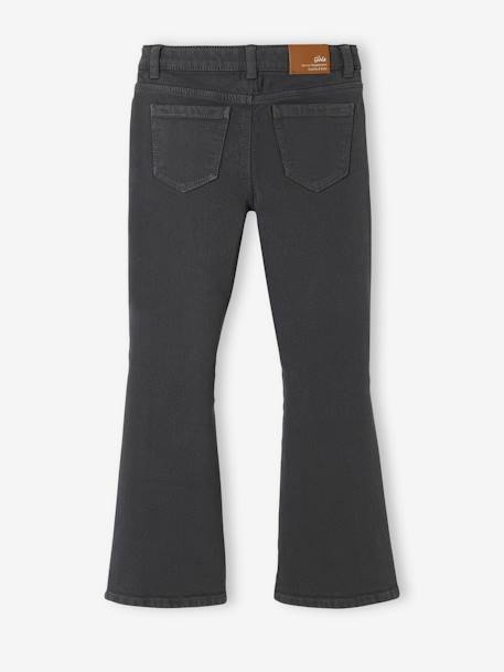 Mädchen Flared-Jeans mit Stickereien - schwarz - 4