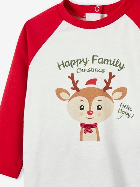 Baby Weihnachts-Schlafanzug Capsule Collection HAPPY FAMILY Oeko-Tex - wollweiß - 4