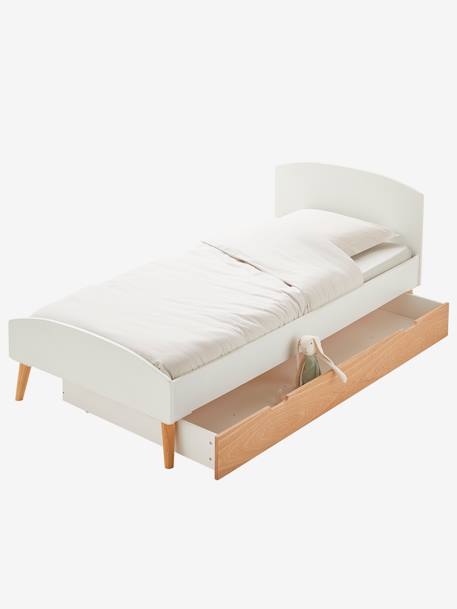 Bettschublade für Kinderbett KONFETTI - weiß/natur - 2