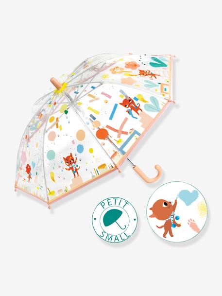 Kinder Regenschirm DJECO mit Katzen - rosa - 1