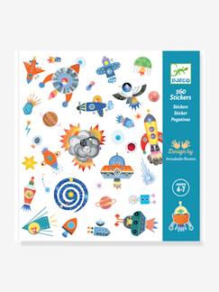 Spielzeug-Kreativität-Sticker, Collagen & Knetmasse-160 Sticker WELTRAUM DJECO