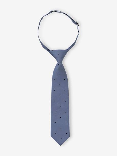 Jungen Krawatte mit Hakenverschluss - blau - 1