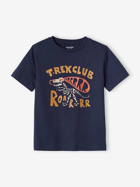 Jungen T-Shirt, Dinosaurier - beige+nachtblau - 4