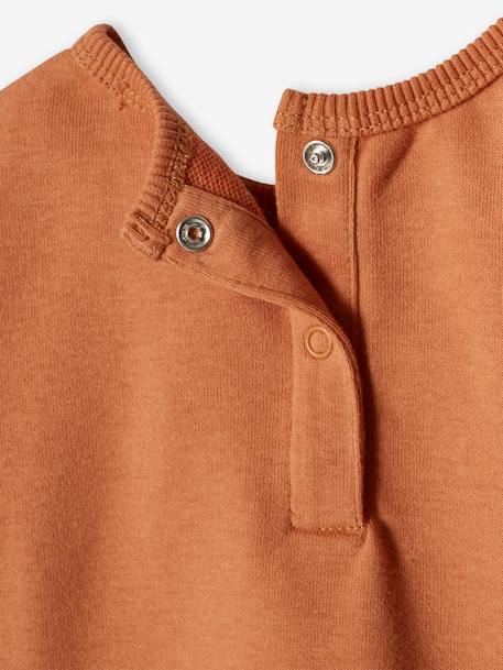 Baby Sweatshirt mit kurzen Ärmeln - rostbraun - 6