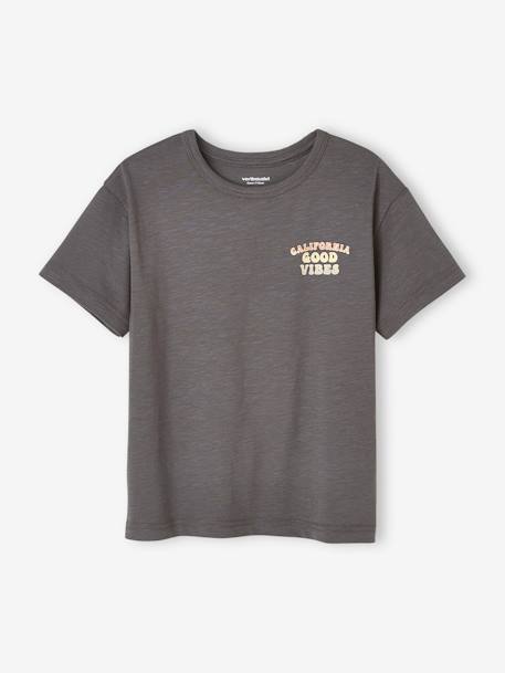 Jungen T-Shirt, Print hinten - grau+senfgelb - 6