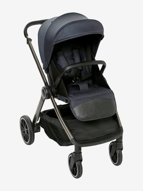 Kombi-Kinderwagen AURIGA mit Babyschale & Babywanne - nachtblau+schiefergrau - 2