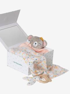 Spielzeug-Baby-Baby Geschenk-Set: Wickeltuch, Schmusetuch & Greifling mit Geschenkverpackung