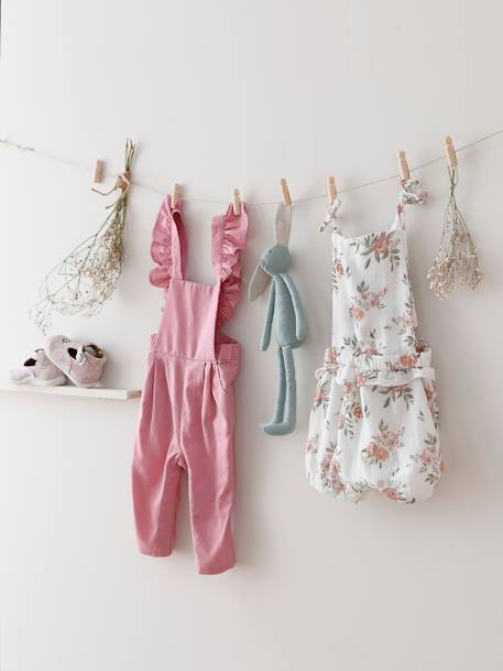 Baby-Set: Kleid, Spielhose & Haarband - weiß - 3