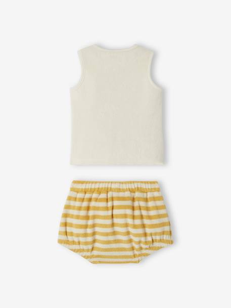 Baby-Set: Top & Shorts - gelb - 4