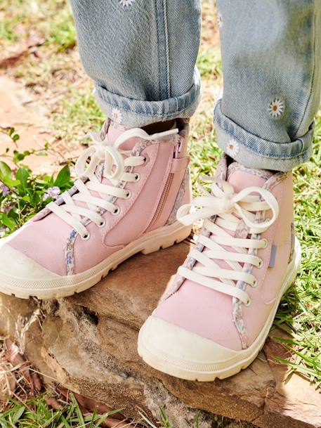 Kinder High-Sneakers mit Reißverschluss - rosa - 2